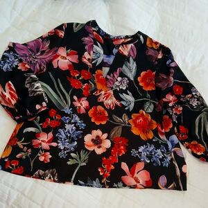 J Crew colorful floral tunic S